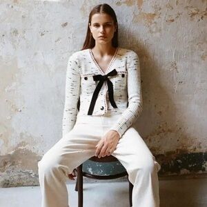 Self-Portrait Knit Top/Cardigan